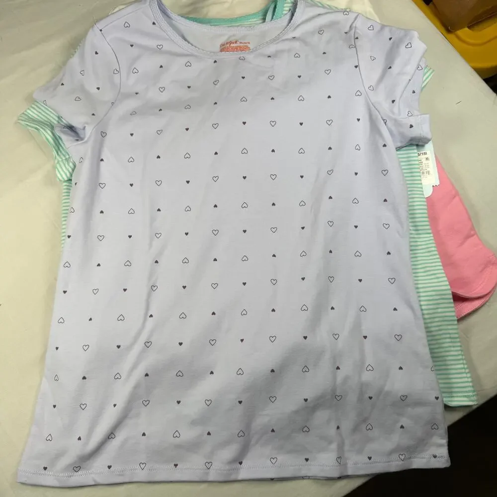 Cat & Jack Summer Lot Girls XXL 16/18 Shirts Tank Top Shorts 4 Piece NWT